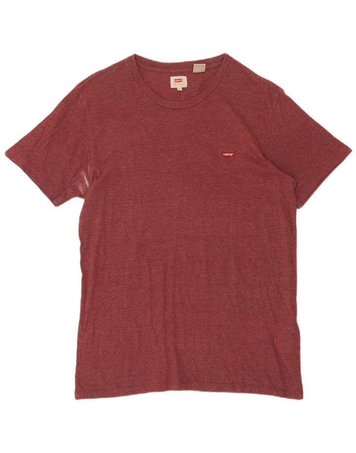 Koszulka męska Levi's Top, średnia bordowa bawełna