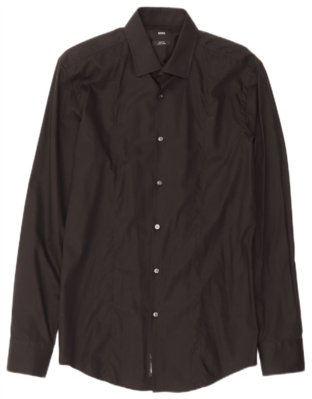 Koszula męska Hugo Boss Slim Fit, rozmiar 39, średnia czarna, bawełniana