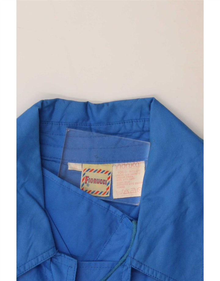 Fiorucci damski trencz UK 14 Medium Blue Nylon
