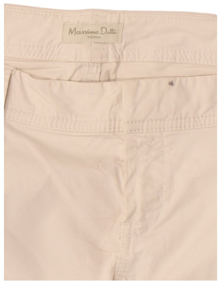 Spodnie damskie Massimo Dutti Slim Chino W32 L29 Białe
