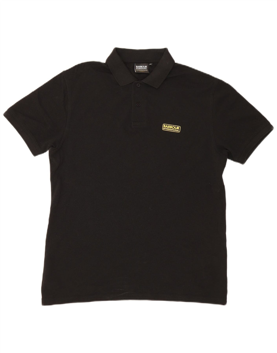 Męska koszulka polo Barbour, średnia czarna, bawełniana