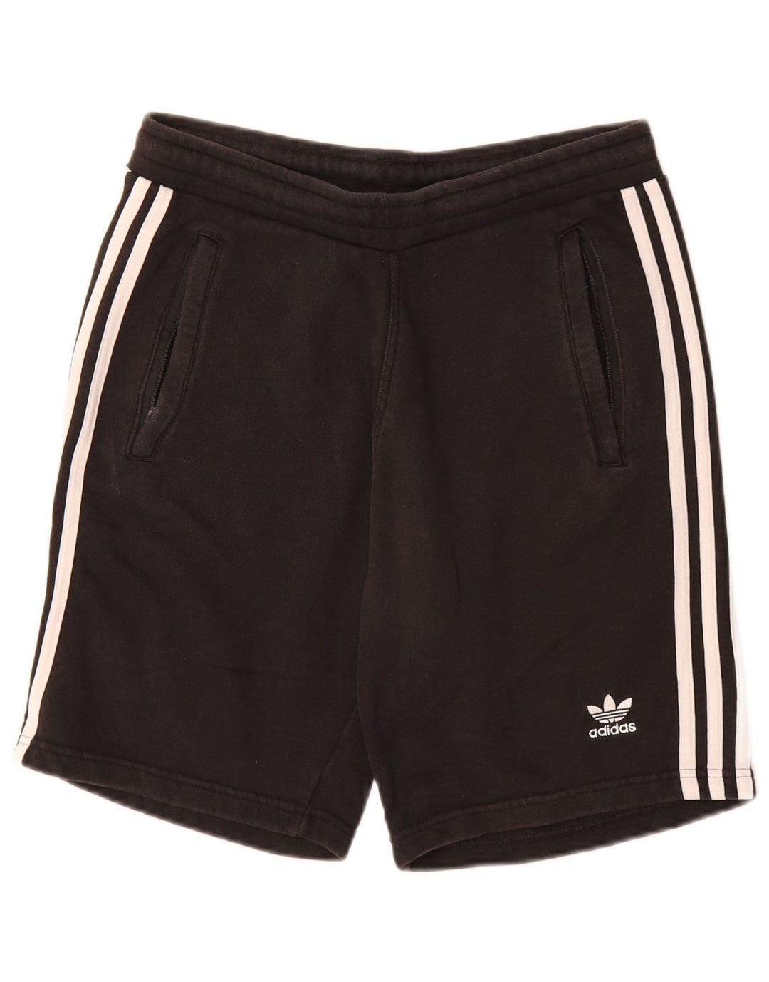 Męskie spodenki sportowe Adidas, średnie czarne, bawełniane