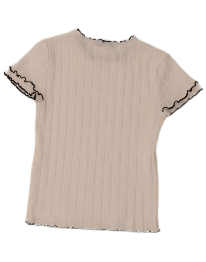 T-shirt damski Zara Top UK 12 Średni biały