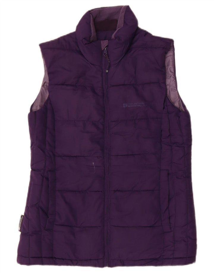 MOUNTAIN WAREHOUSE Womens Padded Gilet UK 8 Small  Purple Polyester