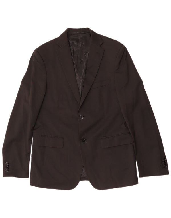 Męski garnitur zapinany na 2 guziki Guess By Marciano IT 50 Large W36 L32 Black