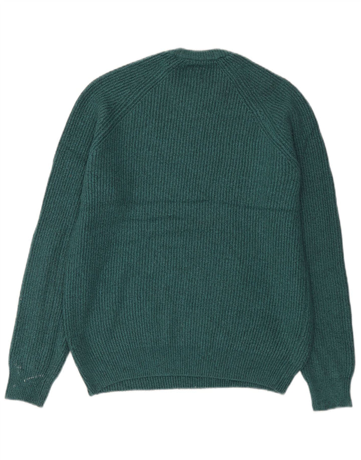 Marks & Spencer Damski sweter z okrągłym dekoltem, UK 12, średni zielony