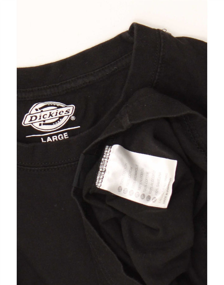 T-shirt męski Dickies, duży, czarny, bawełniany