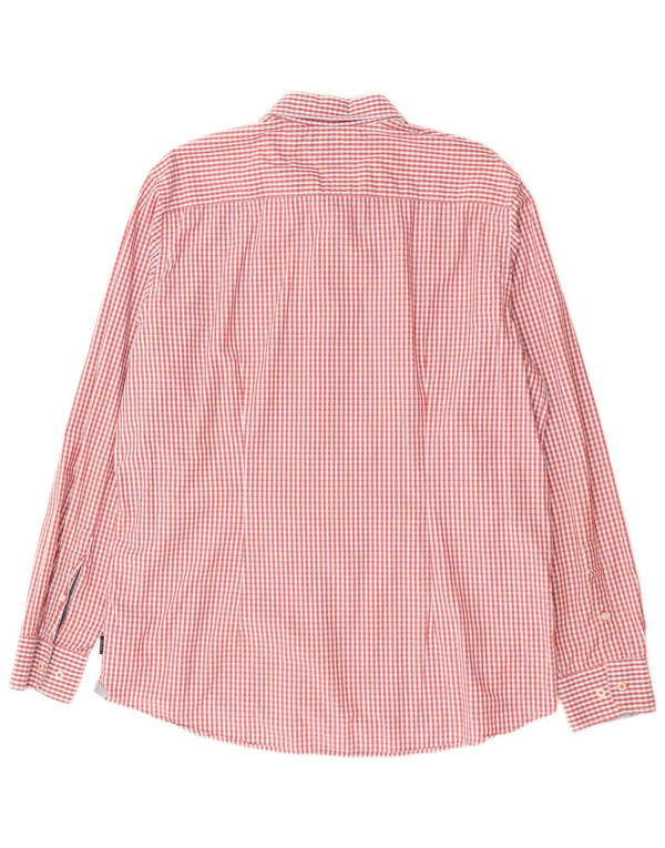 Męska koszula slim fit TOMMY HILFIGER 2XL, bawełniana czerwona kratka