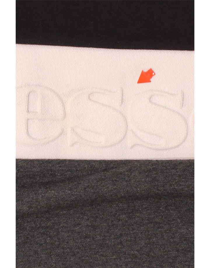 ELLESSE Mens Graphic Sweatshirt Jumper Small Grey Colourblock Cotton Vintage Ellesse and Second-Hand Ellesse from Messina Hembry 