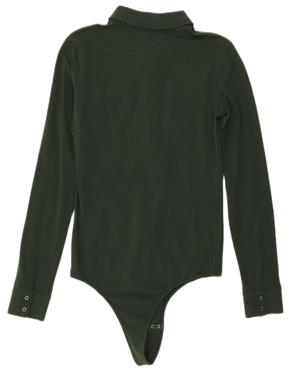 Body koszulowe Liu Jo damskie UK 10 Small, zielone, bawełniane