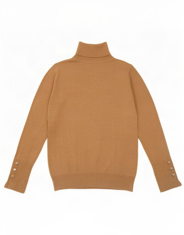 Sweter damski Zara z wywijanym dekoltem UK 12 średni beż