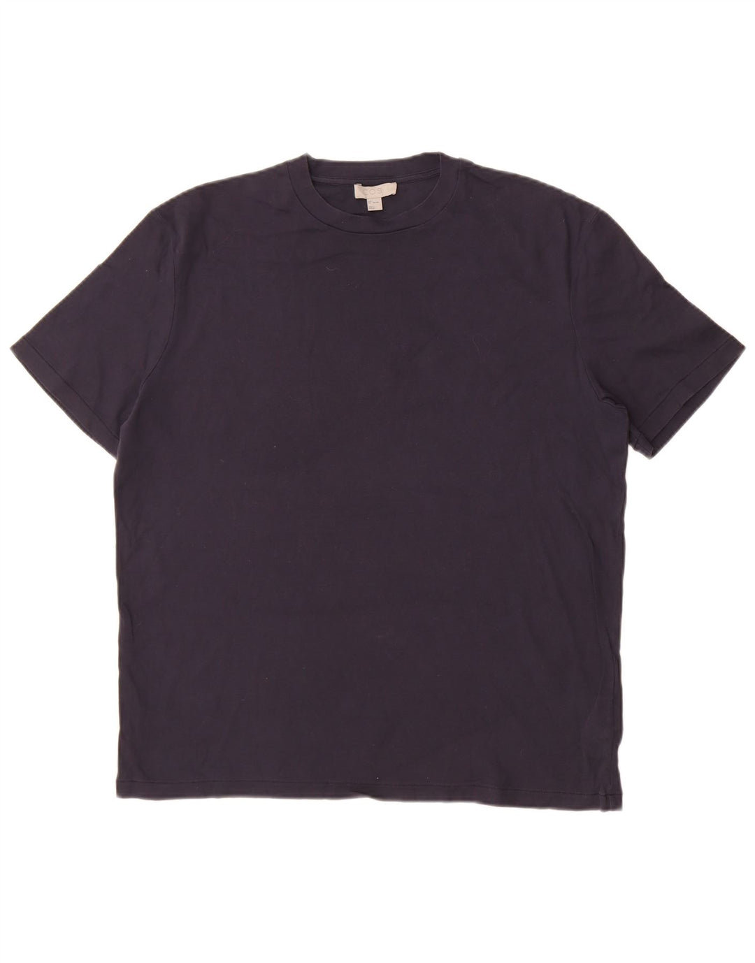 Cos Męski T-shirt Top Duży Granatowy Bawełniany