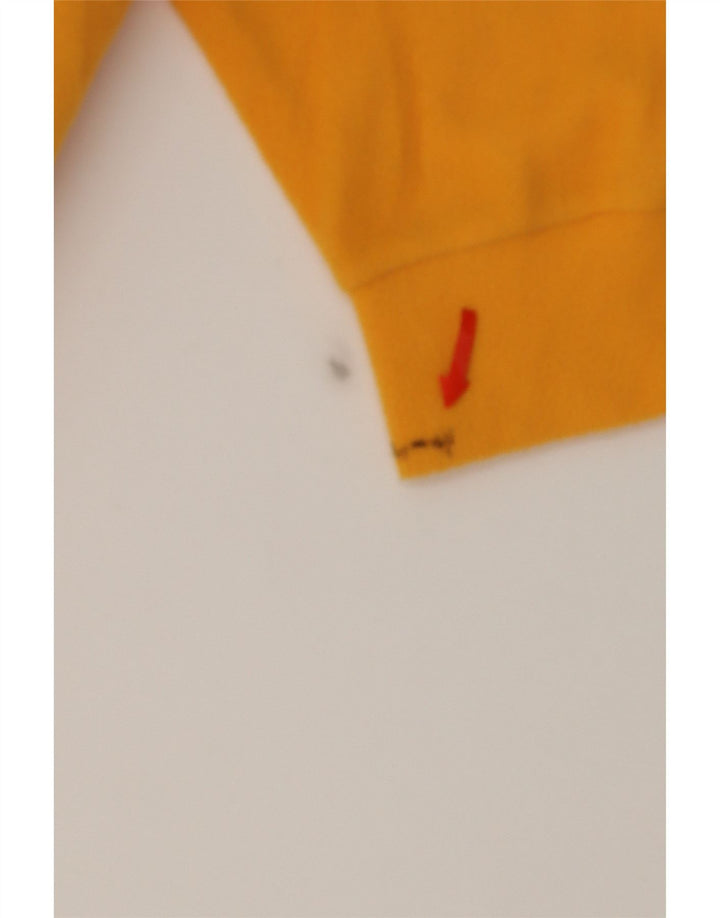 SERGIO TACCHINI Mens Zip Neck Fleece Jumper XL Yellow Polyester Vintage Sergio Tacchini and Second-Hand Sergio Tacchini from Messina Hembry 
