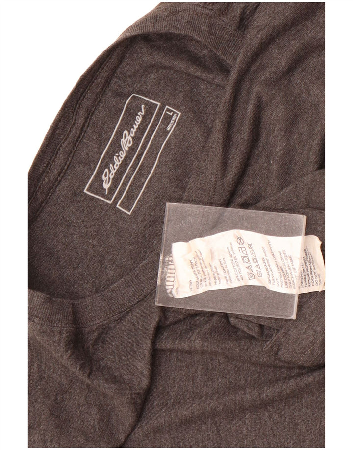 T-shirt męski Eddie Bauer, duży, szary, bawełniany