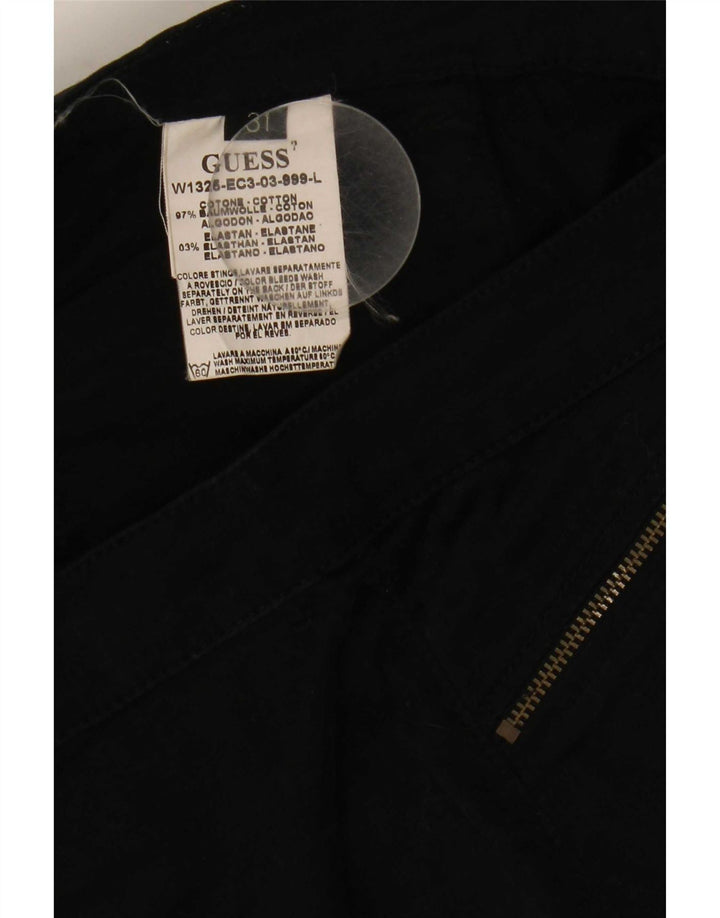 Damskie spodnie cargo Guess Bootcut W31 L32 Czarne bawełniane
