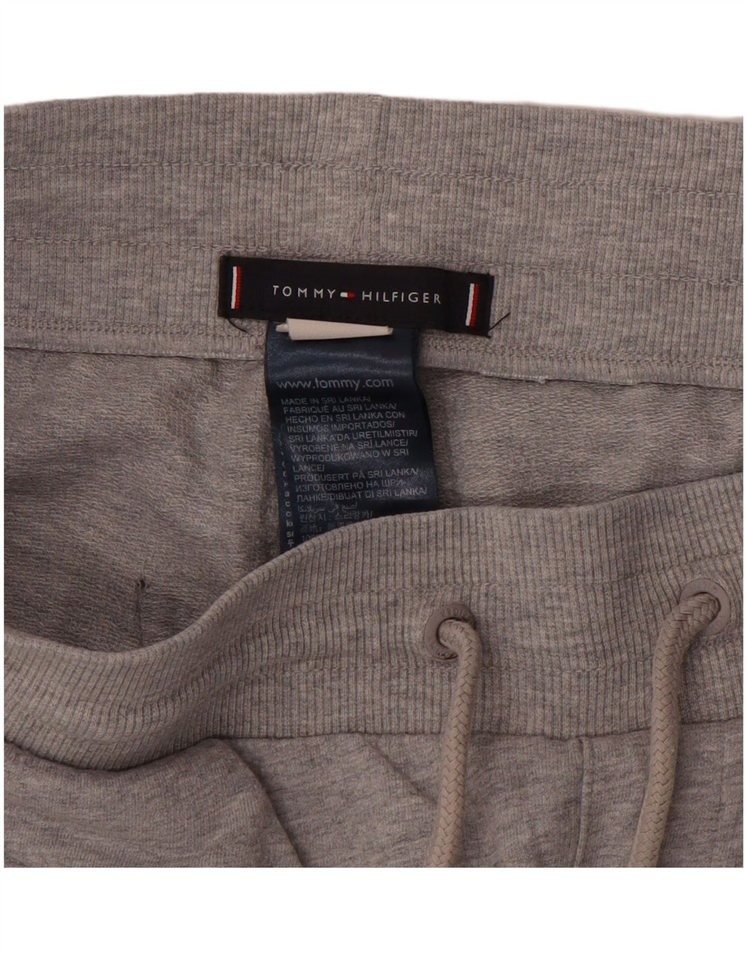 Męskie spodenki sportowe TOMMY HILFIGER, średnioszare, bawełniane