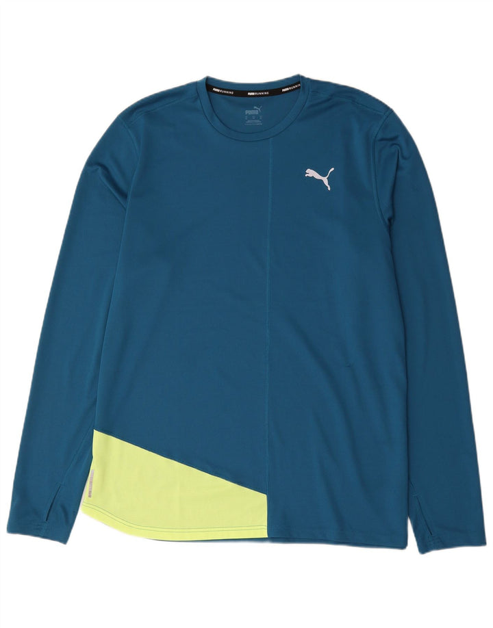 Męska koszulka Puma z długim rękawem XL w kolorze niebieskim