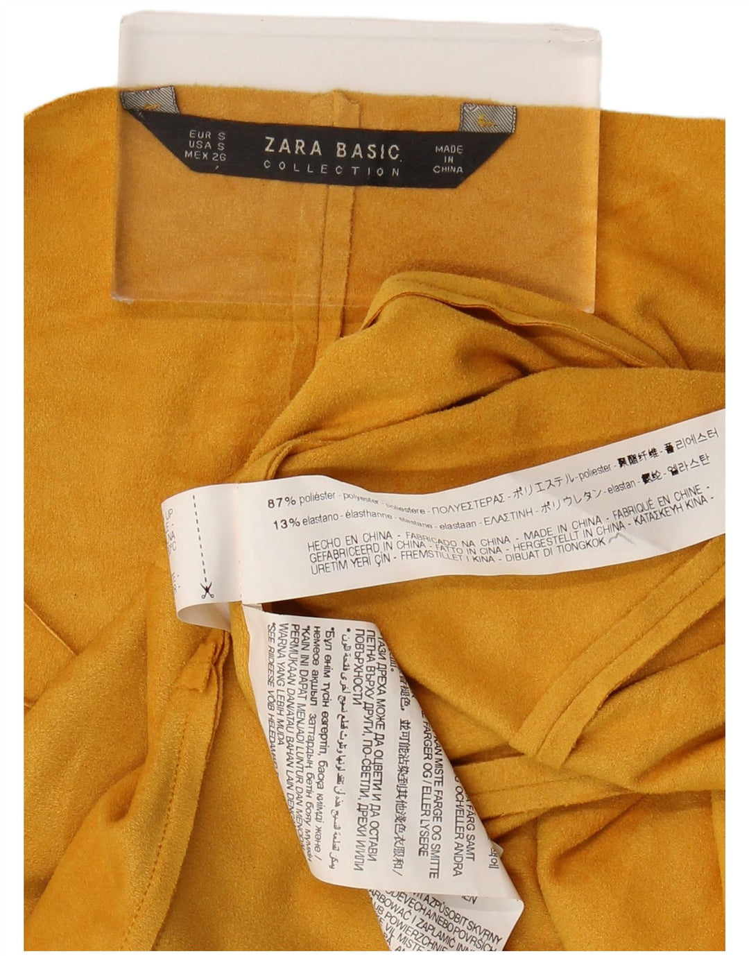 Damski kardigan Zara Top UK 10, mały, żółty poliester
