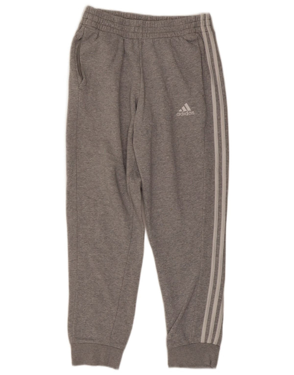 Męskie spodnie dresowe Adidas, średnioszare, nakrapiane