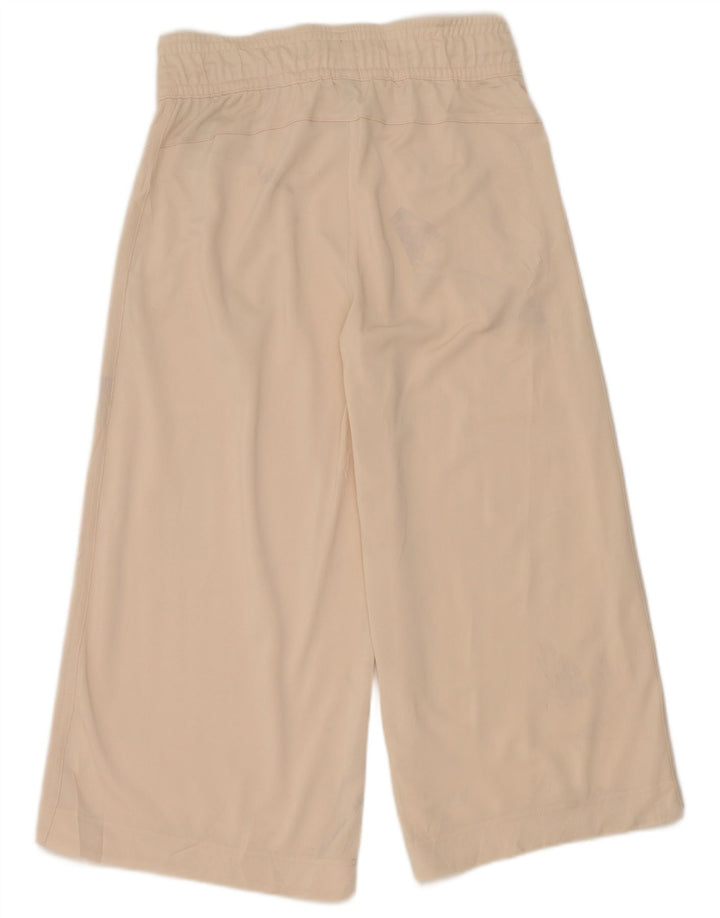 Damskie spodnie dresowe Adidas Capri UK 8/10 Mały beżowy poliester