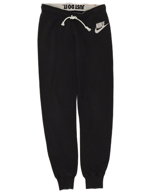Damskie spodnie dresowe NIKE Joggers UK 10 Małe, czarne, bawełniane