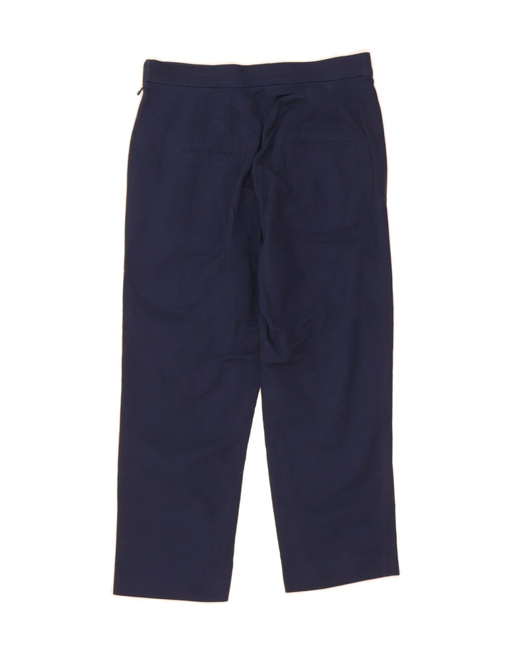 MARKS & SPENCER Womens Capri Trousers UK 8 Small W24 L21 Navy Blue Vintage Marks & Spencer and Second-Hand Marks & Spencer from Messina Hembry 