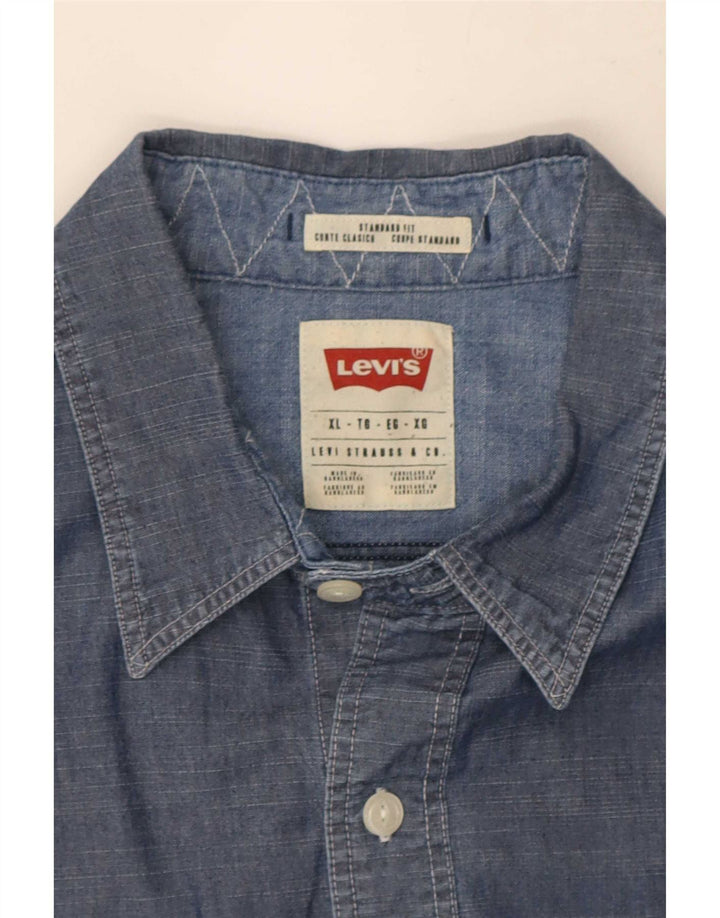 Koszula męska Levi's o standardowym kroju XL, granatowa