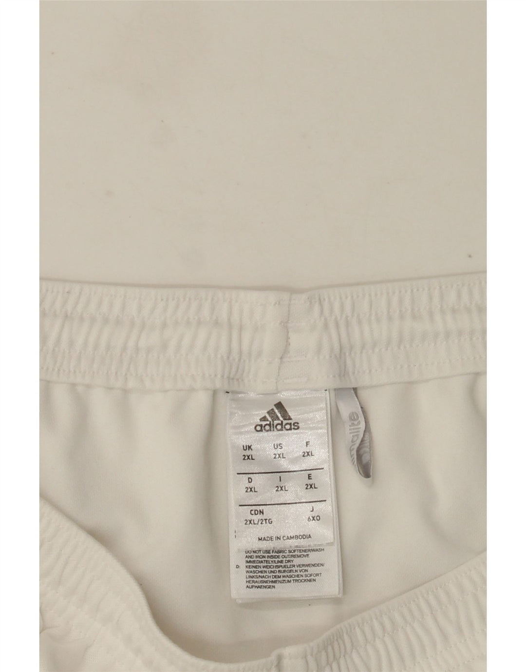 Męskie spodenki sportowe Adidas Climalite 2XL, biały poliester