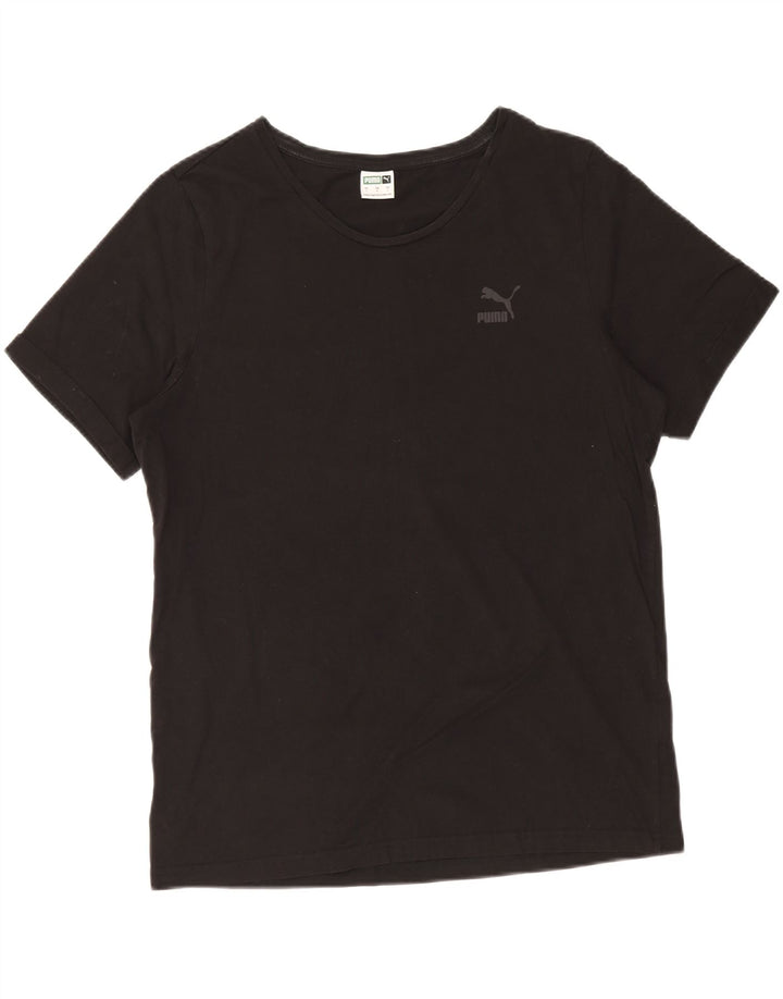 T-shirt męski Puma, duży, czarny, bawełniany