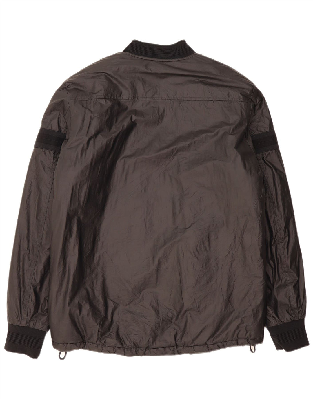 Męska kurtka wiatrówka Replay z grafiką UK 42 XL, czarny polietylen