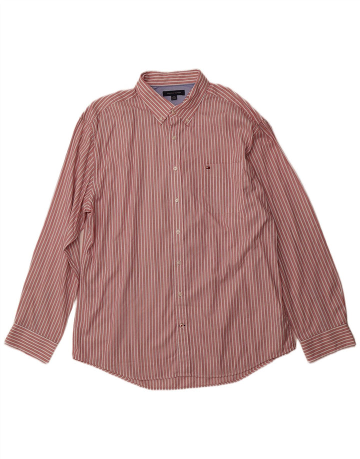 Koszula męska Tommy Hilfiger 2XL, bawełniana w czerwone paski