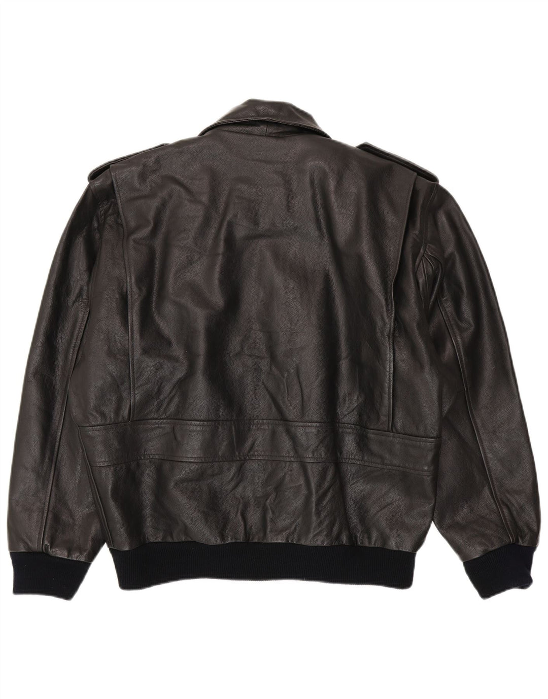 Vintage męska kurtka shearling IT 48 średnia czarna