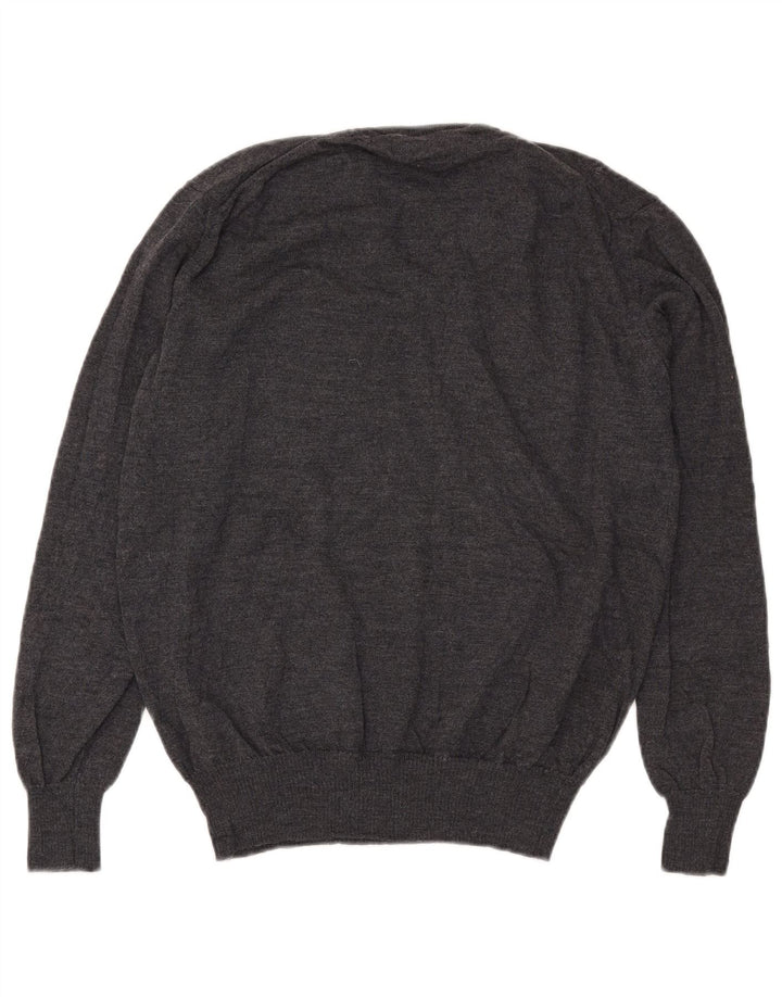 Męski sweter Zara z dekoltem w kształcie litery V, XL, szary