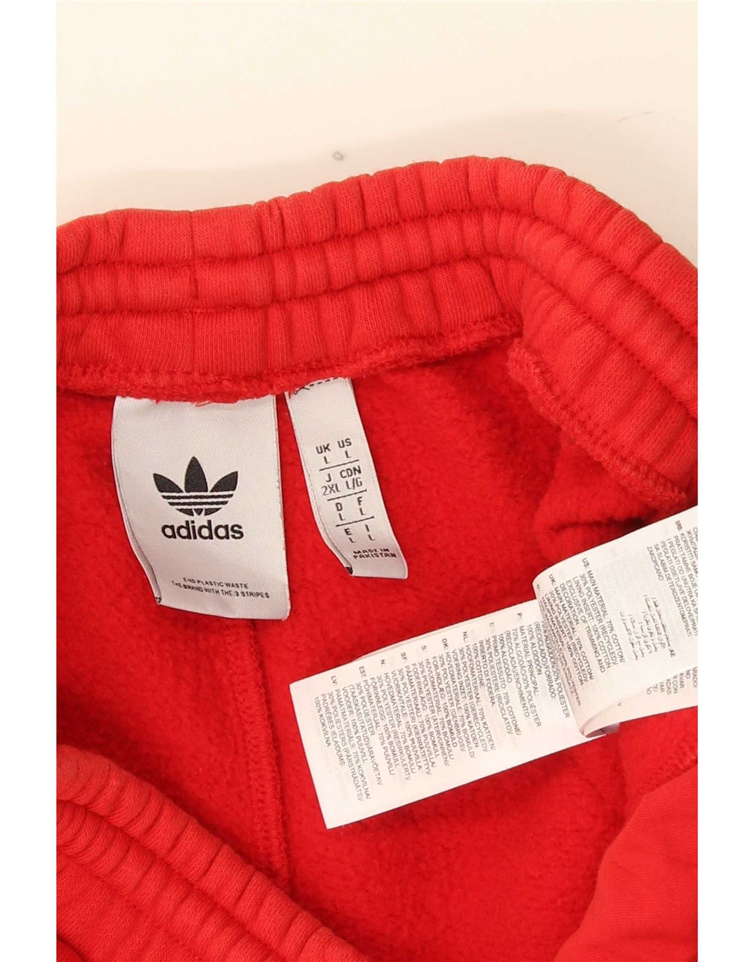 Męskie spodenki sportowe Adidas, duże, czerwone, bawełniane