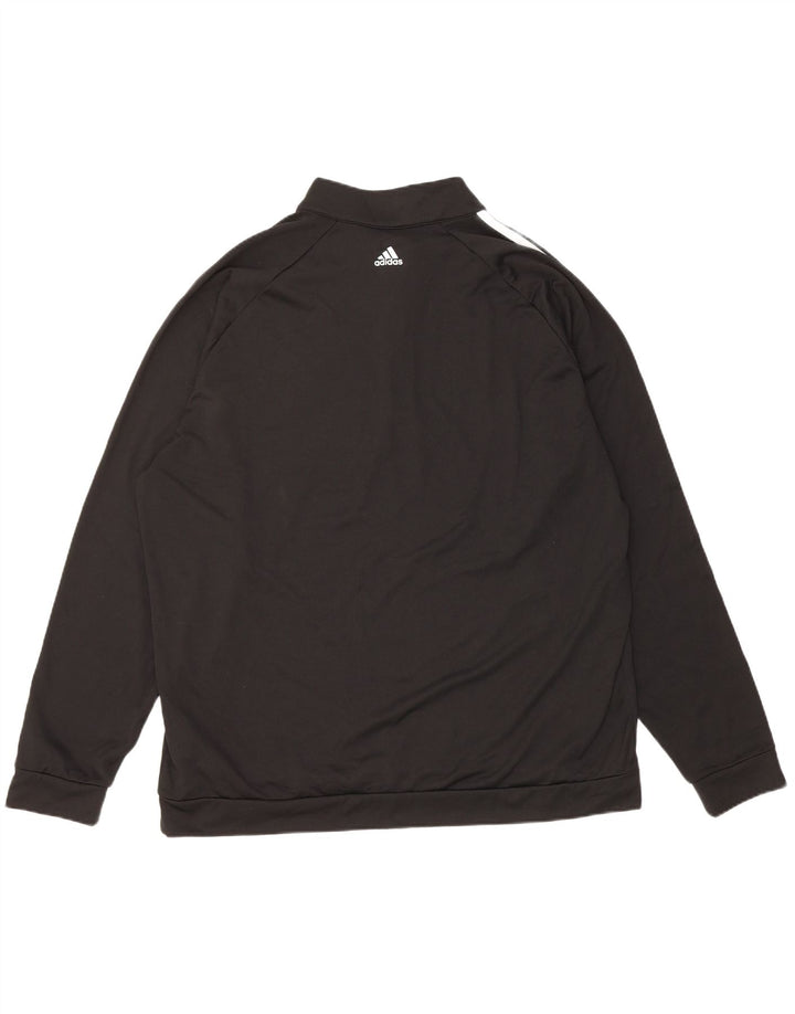 Adidas Męska bluza z zamkiem błyskawicznym XL Czarny poliester