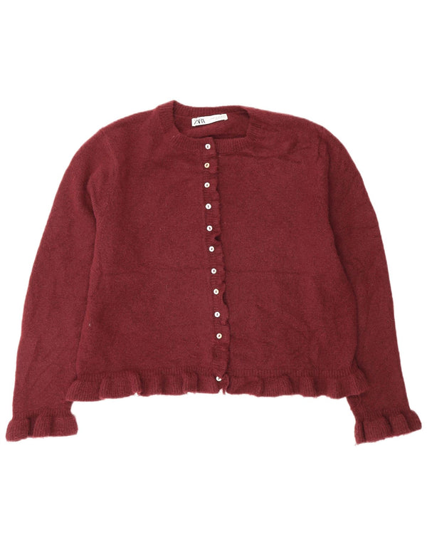 Sweter damski Zara Cardigan UK 18 XL, bordowy