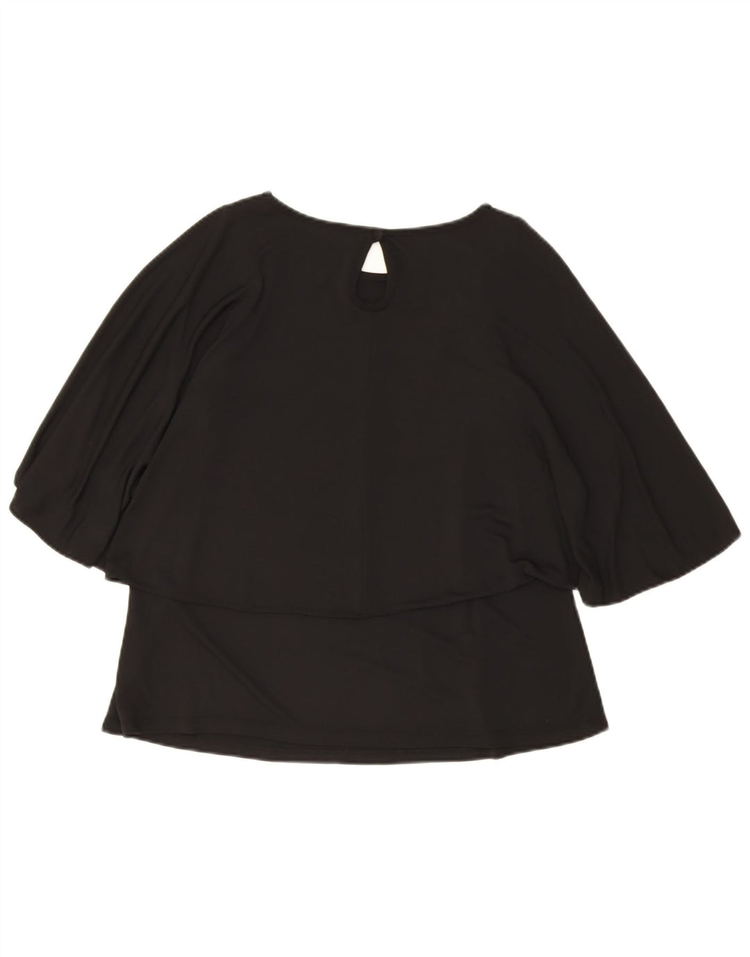Topshop Damska bluzka Batwing Top UK 10, mała, czarna, poliester