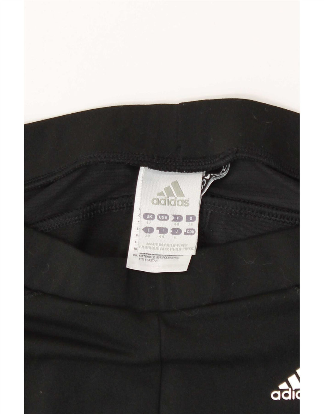 Damskie legginsy Adidas Climacool Capri UK 12, średni czarny poliester
