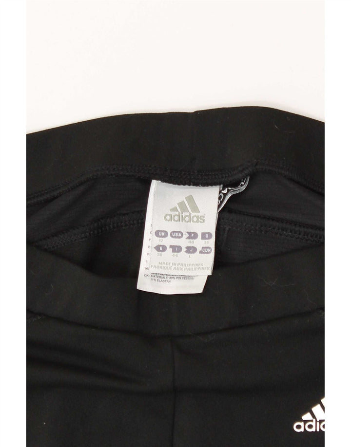Damskie legginsy Adidas Climacool Capri UK 12, średni czarny poliester
