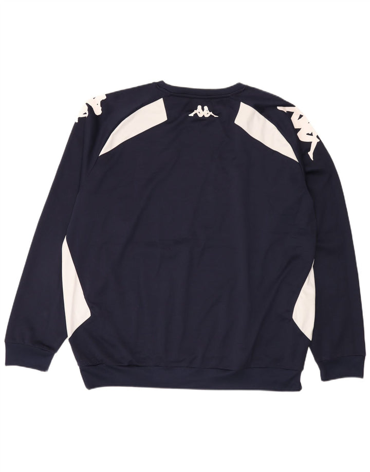Męski sweter Kappa 3XL, granatowy, blok kolorów