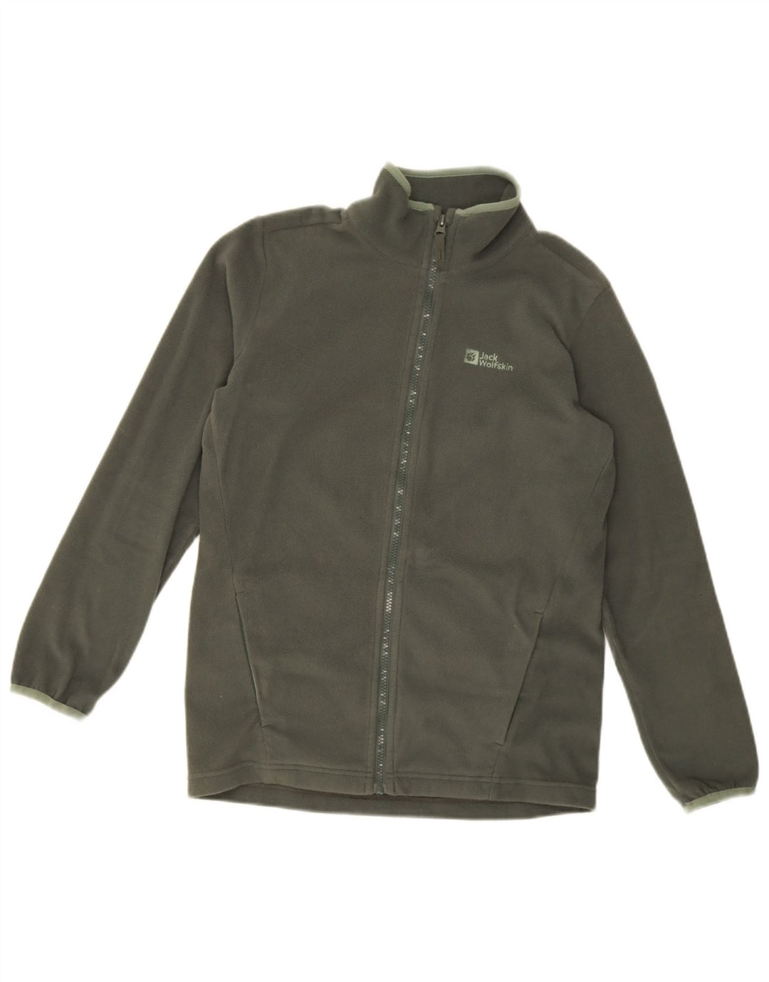 Kurtka polarowa Jack Wolfskin dla dziewczynki 13-14 lat, duża, khaki, poliester