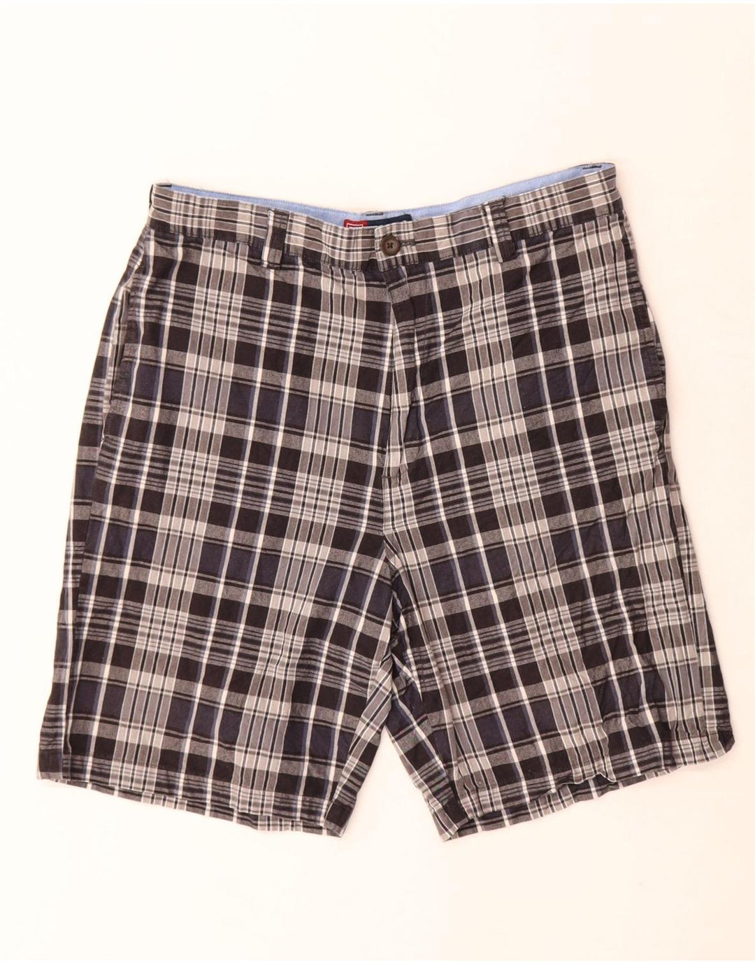 Męskie spodenki Chino Chaps W30 w średnią granatową kratkę