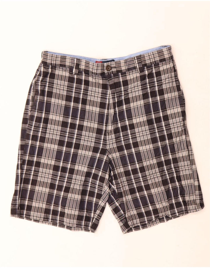 Męskie spodenki Chino Chaps W30 w średnią granatową kratkę