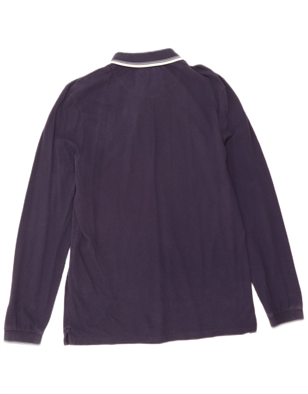 Męska koszulka polo z długim rękawem Lyle & Scott, średnia, granatowa, bawełniana