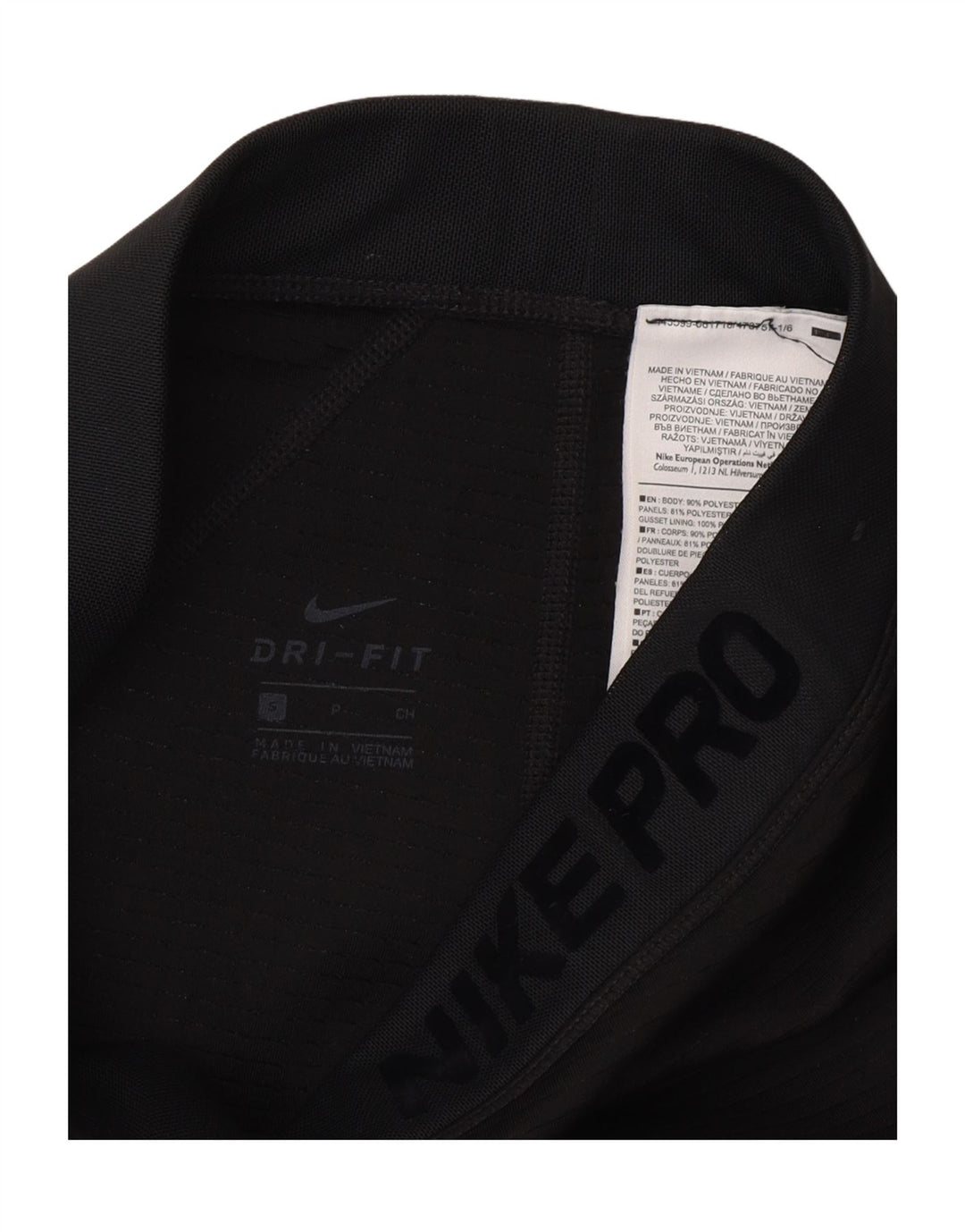 NIKE Womens Dri Fit Leggings UK 10 Small  Black Polyester