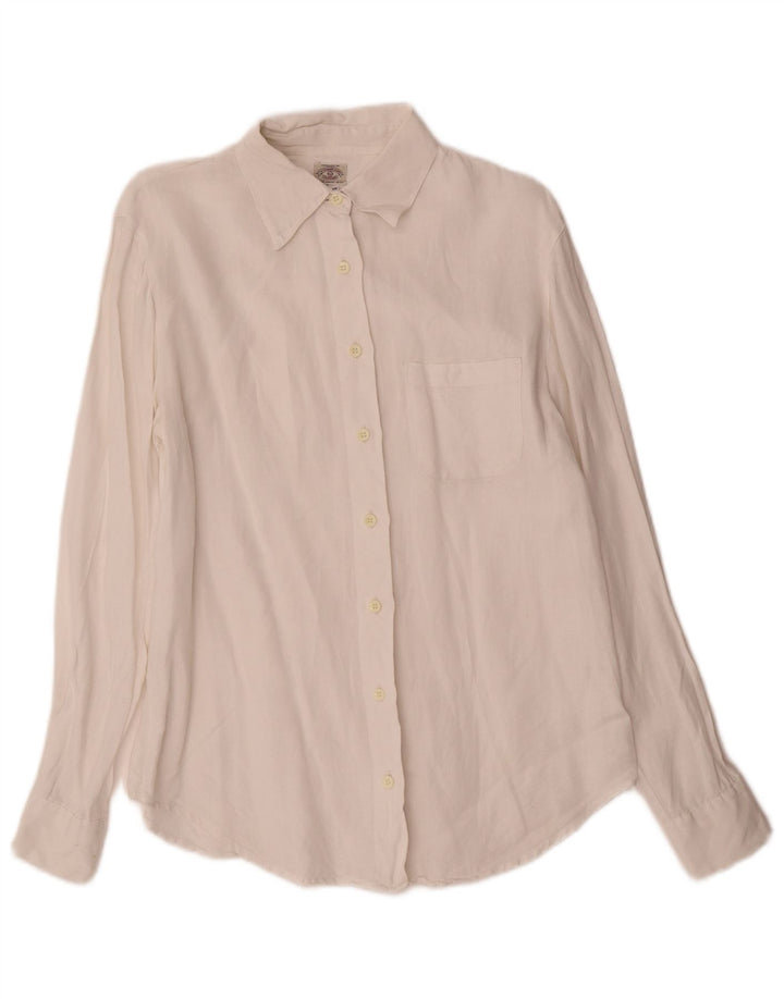 Damska koszula oversize Armani Jeans UK 10, mała, biała