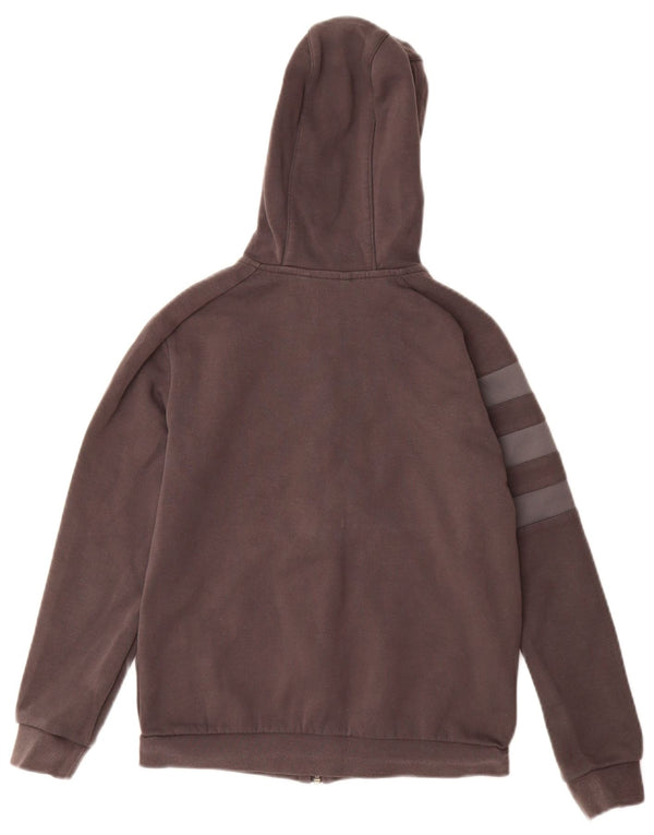 Dziewczęcy sweter ADIDAS Munster Rugby z kapturem i zamkiem, 11-12 lat, szara bawełna