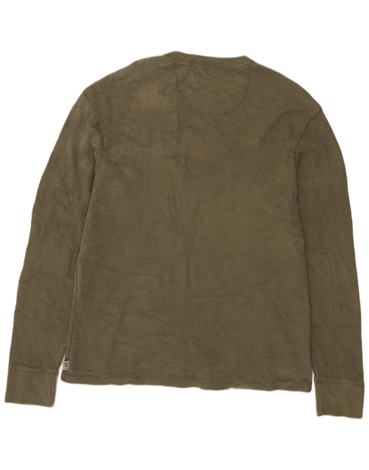 IZOD Męski top z długim rękawem, duży, khaki
