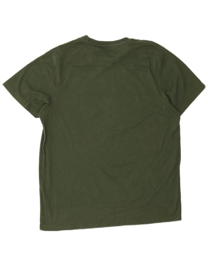 Męski T-shirt z grafiką MOUNTAIN WAREHOUSE, duży, zielony, bawełniany