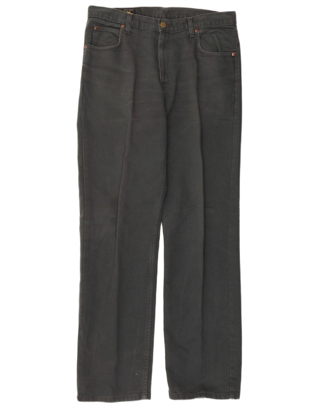 Męskie proste dżinsy LEE W34 L32 Szara bawełna